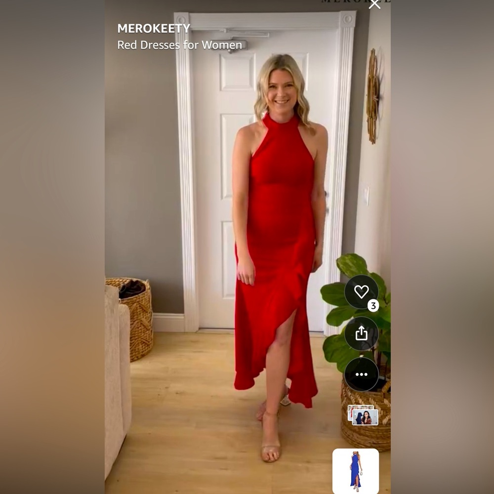 High neck sleeveless red cocktail dress